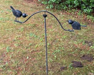 289 metalkineticgardenstakewithtwobird
