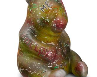 2345 Miss Coco (b. 1970) "Follow Your Heart," 2018 Painted resin Signed, titled, dated, and inscribed to underside: Miss CoCo / P. U 16.75" H x 12.25" W x 13.25" D Estimate: $150 - $250