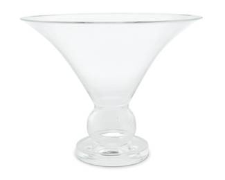 2049 A Steuben glass trumpet vase 1950s With etched factory mark 7" H x 8.875" Dia. Estimate: $300 - $500
