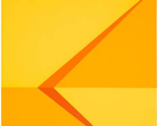 2259 Florence Arnold (1900-1994) Yellow and orange abstract, 1979 Screenprint in colors on paper A printer's proof, aside from the edition of unknown size Signed and dated lower right "Florence Arnold '79" and inscribed "Printer's Proof" lower left, all in pencil; Cirrus Editions, Los Angeles, CA, prntr., with their blindstamp lower left, and pencil work numbers "JRM #034-80-FA" and "102CS -FA79," all verso Image/Sheet: 16 1/8 x 16 1/8in Estimate: $300 - $500
