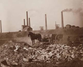 2223 Else Thalemann (1901-1984) Untitled, Industrie-Ruhrgebiet, circa 1929 Amber-toned gelatin silver print on paper From the edition of unknown size and date Appears unsigned; dated on a label affixed to the frame's backing paper Sight: 8 3/4 x 6 1/2in Estimate: $300 - $500