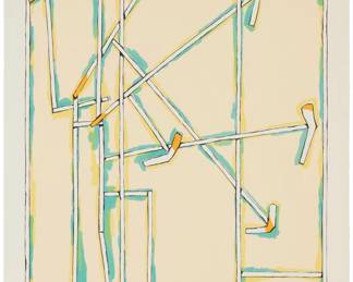 2269 Craig Kauffman (1932-2010) Untitled, 1980 Lithograph and screenprint in colors on Copperplate Deluxe paper A bon á tirer impression, aside from the edition of 50 Initialed, dated, and inscribed in pencil lower right and lower left margin, respectively: CK '80 / BAT; Cirrus Editions, Los Angeles, CA, prntr., with their blindstamp, pencil work number "285c-CK80," and black ink stamp "Cirrus Editions ©" with "80" added in pencil, all verso Image: 30 3/4 x 20 3/4in; Sheet: 33 3/4 x 23.5/8in Estimate: $300 - $500