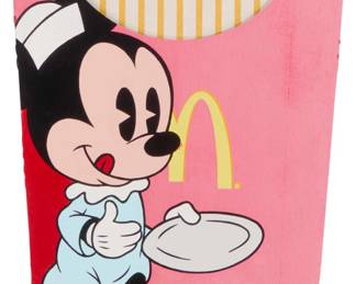 2206 Ben Frost (b. 1975) "Feeding Time," 2014 Acrylic on McDonald's french fries container Unsigned; artist attribution, title, date, and medium on a certificate of authenticity that accompanies this lot 8 x 5.75in Estimate: $300 - $500