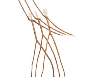 2272 Margaret Ford (b. 1941) Three dancers Natural and milled wood, pigment, and plaster Unsigned 44 x 22 x 8 in. Estimate: $300 - $400