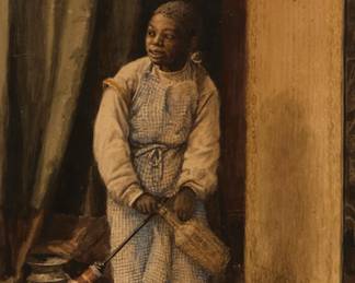 2076 Alexander Francis Harmer (1856-1925) Young boy, 1887 Watercolor and gouache on paper Signed and dated lower right: Alex F. Harmer / 1887 Sight: 13 x 9in Estimate: $300 - $500
