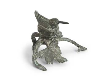 2143 Mark Rossi (b. 1951) Hummingbird Patinated bronze Signed in the casting: M Rossí 3" H x 4.75" W x 3.5" D Estimate: $600 - $800