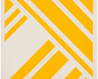 2262 Florence M Arnold (1900-1994) Yellow and white abstract, 1971 Screenprint in colors on paper A bon á tirer impression, aside from an addition of 25 Signed and inscribed "B.A.T." in pencil, verso: Florence Arnold; Cirrus Editions, Los Angeles, CA, prntr., with their gray ink stamp and pencil work numbers "JRM 023-71-FA" and "39CS-FA71," all verso Image: 21 3/4 x 21 3/4in; Sheet: 23 3/4 x 23 3/4in Estimate: $300 - $500