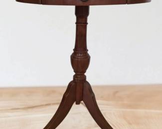 Vintage Mersman Mahogany Drum Table