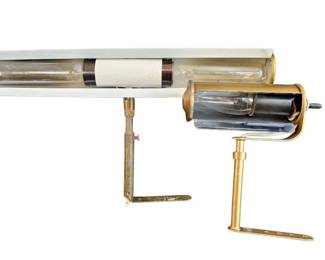 2 Vintage Brass Piano, Organ  Art Picture Lights  Adjustable PlugIn Lamps