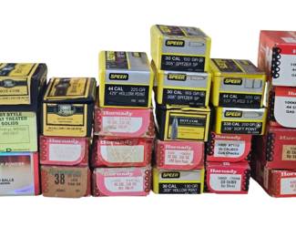 Bulk Lot of Premium Reloading Projectiles  Gas Checks  Hornady, Speer, Sierra 40 lbs