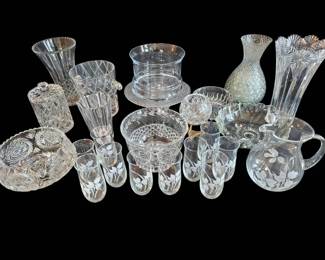 Art Glass, HandCut Crystal  American Brilliant Period Glassware