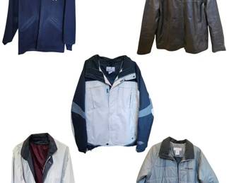 Mens Jacket Wholesale Lot  Columbia, Vintage USAFA 67, Leather Coat  Sizes ML