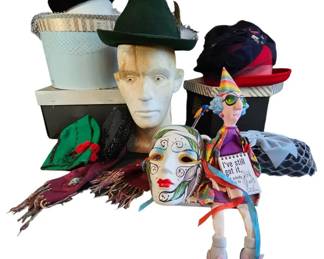 Vintage Millinery Mannequin Display Head  Hat Collection