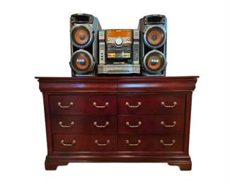 Sony LBTZX6 Monster Stereo  Vintage Wood Cabinet Bundle Fully Tested