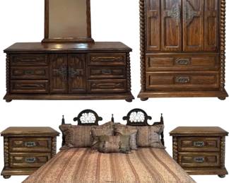 Vintage Sears San Marco King Bedroom Set