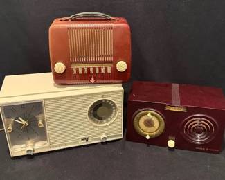 3~ Vintage Radios By Emerson 560, Zenith & GE 510 * Clock Works On Zenith