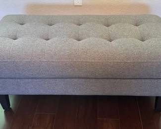 Beautiful Modern Ottoman * Quality Soft Fabric Removable Cover