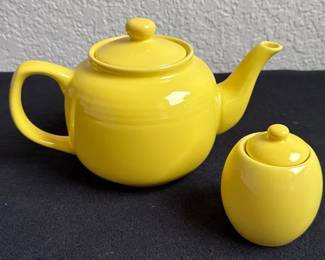Vintage Old Amsterdam Porcelain Works Teapot * Matching Sugar Bowl *