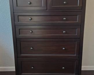 Highboy Dresser With Tons Of Storage! * Westlake Cherry Brown Chest Of Drawers