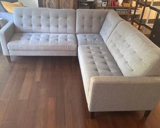 Gorgeous Modern Sectional Sofa * Smooth Comfortable Fabric * Very Good Condition