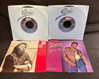 Vintage Vinyl 45s * Michael Jackson * David Bowie * Bangles *