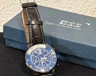 ESS Unisex Watch * Wind Daily Working * Leather Band