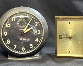 Westclox Big Ben Windup Clock * Endura Bayard Alarm Clock *