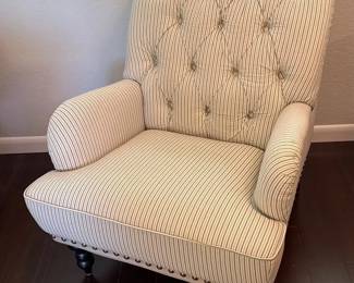 Luxurious Accent Chair By PIER 1 IMPORTS * Upholstered Tufted & Nailhead Trim