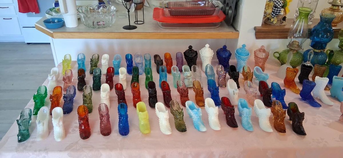 Fenton Glass Shoes