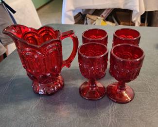 Moon and stars pitcher and glasses sold separately