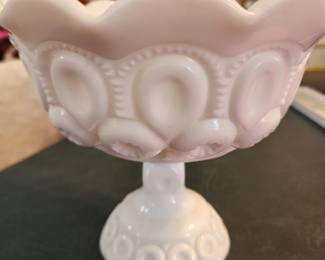 3 of these, L.E. Smith Pedestal Compote Footed bowl