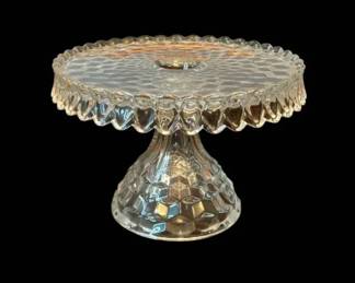 Vintage Fostoria American Clear Cake Stand