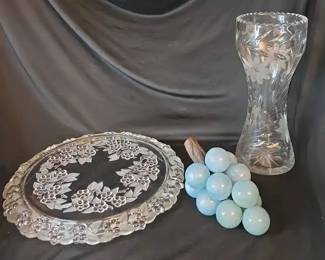Cut Crystal, Embossed Glass And Opalite Style Decorative Glass