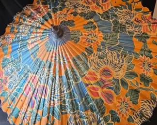 Vintage Chinese Paper Parasol Umbrella