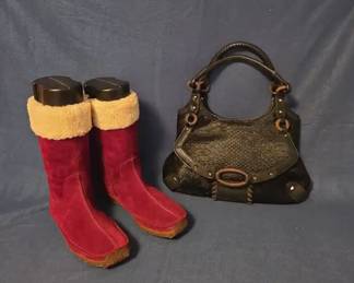 Hush Puppies And A Handbag