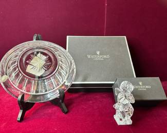 Waterford Bundle Containing Lismore 1st Edition Praying  7 Bowl
