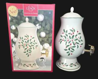 Lenox Holiday Porcelain Beverage Dispenser