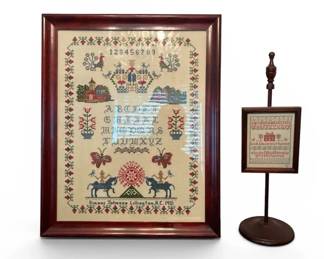 Vintage Framed CrossStitch Art