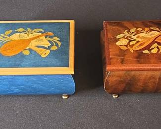 Vintage Italian Sorrento Music Boxes