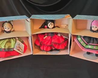 Madame Alexander Dolls Swedan, Spain, Yugoslavia