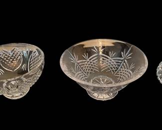 Waterford  Mikasa Crystal Bowls
