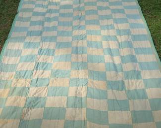 Vintage Handmade Coverlet Or Quilt