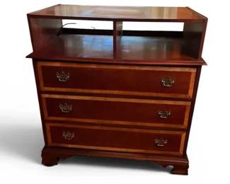 Brown Wooden 3 Drawer Dresser