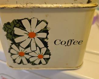 Vintage cheinco metal coffee container 1970's
