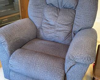Blue recliner