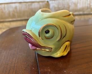 Vintage fish planter