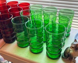 Vintage green glasses