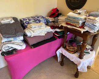 Assorted linens