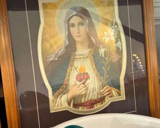 framed Immaculate Heart of Mary