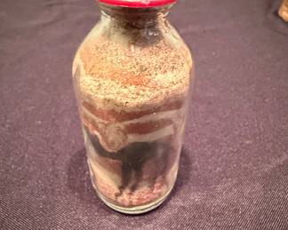 Vintage Sand Art Bottle with Camel Motif